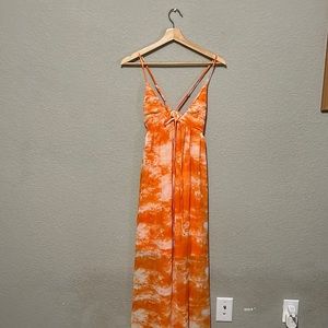 Orange maxi vacation dress. Only worn once.